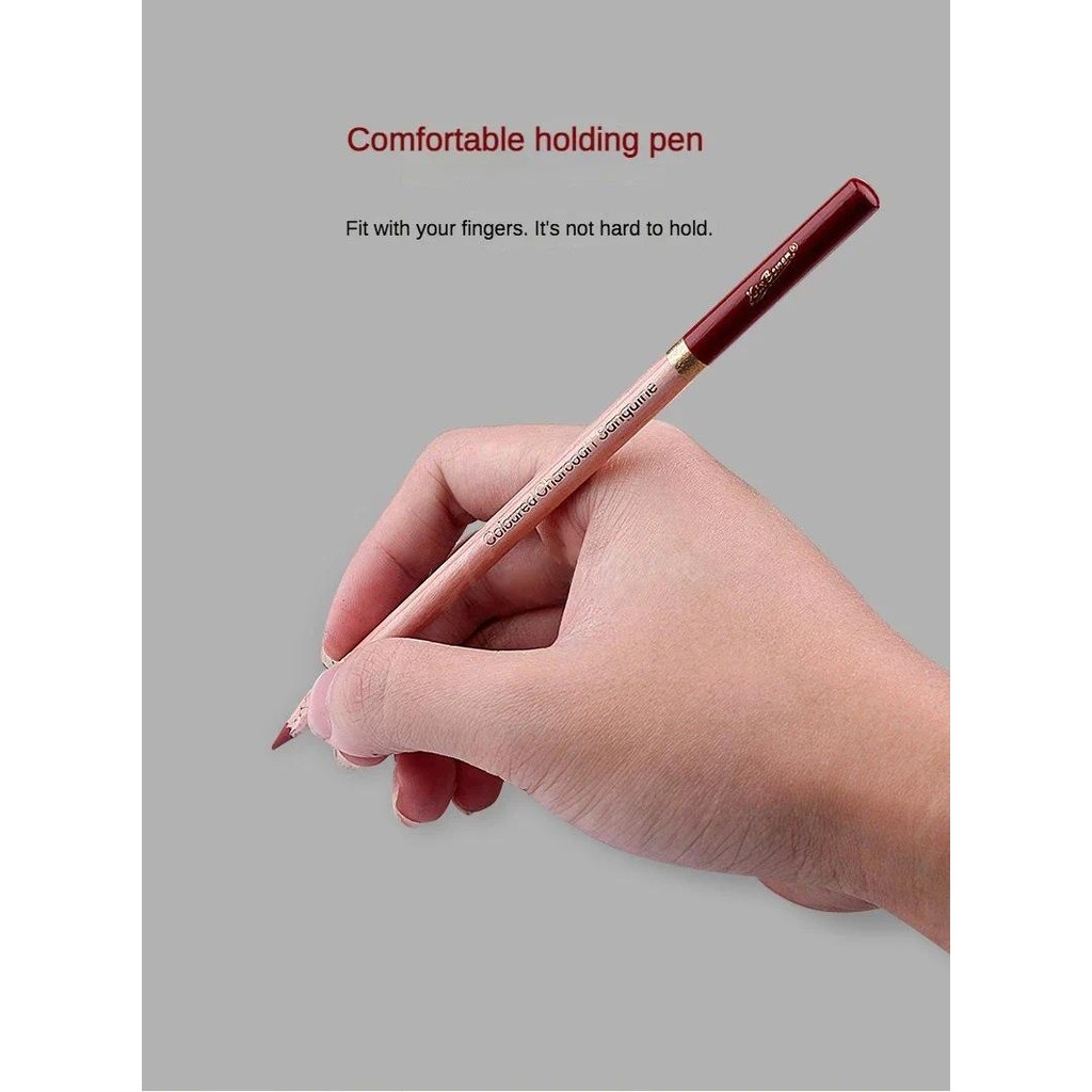 

4-piece Color Sketch Charcoal Pen Set Art Student Sketch Drawing Art Supplies Easy to Color Highlight Pencils