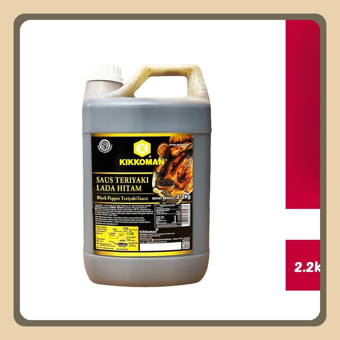 

Kikkoman Saus Lada Hitam Jerigen 2.2 kg Blackpepper Teriyaki