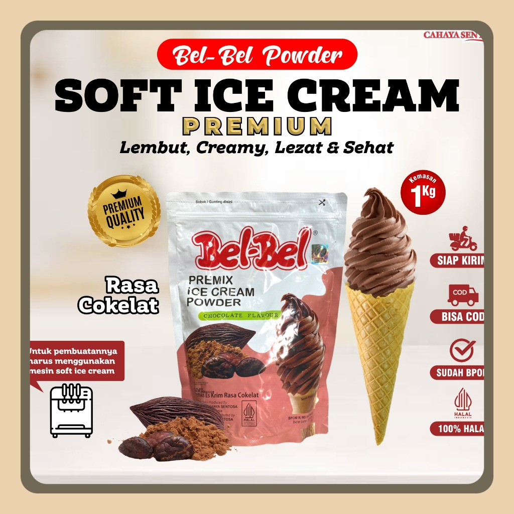 

Belbel Bubuk Ice Cream Rasa Coklat Kemasan 1 Kg
