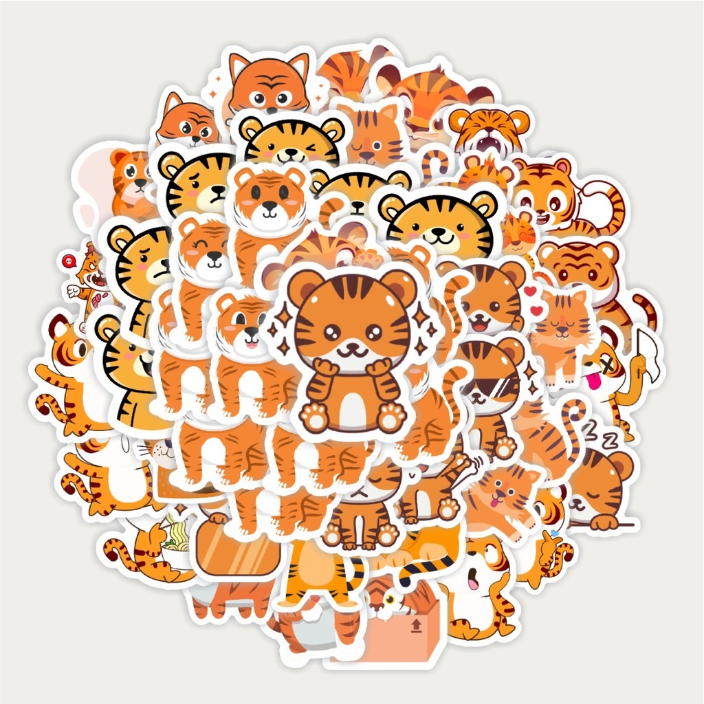 

Sticker Pack Sticker Hewan Harimau | Sticker TUMBLR | Stiker LAPTOP KOPER HELM