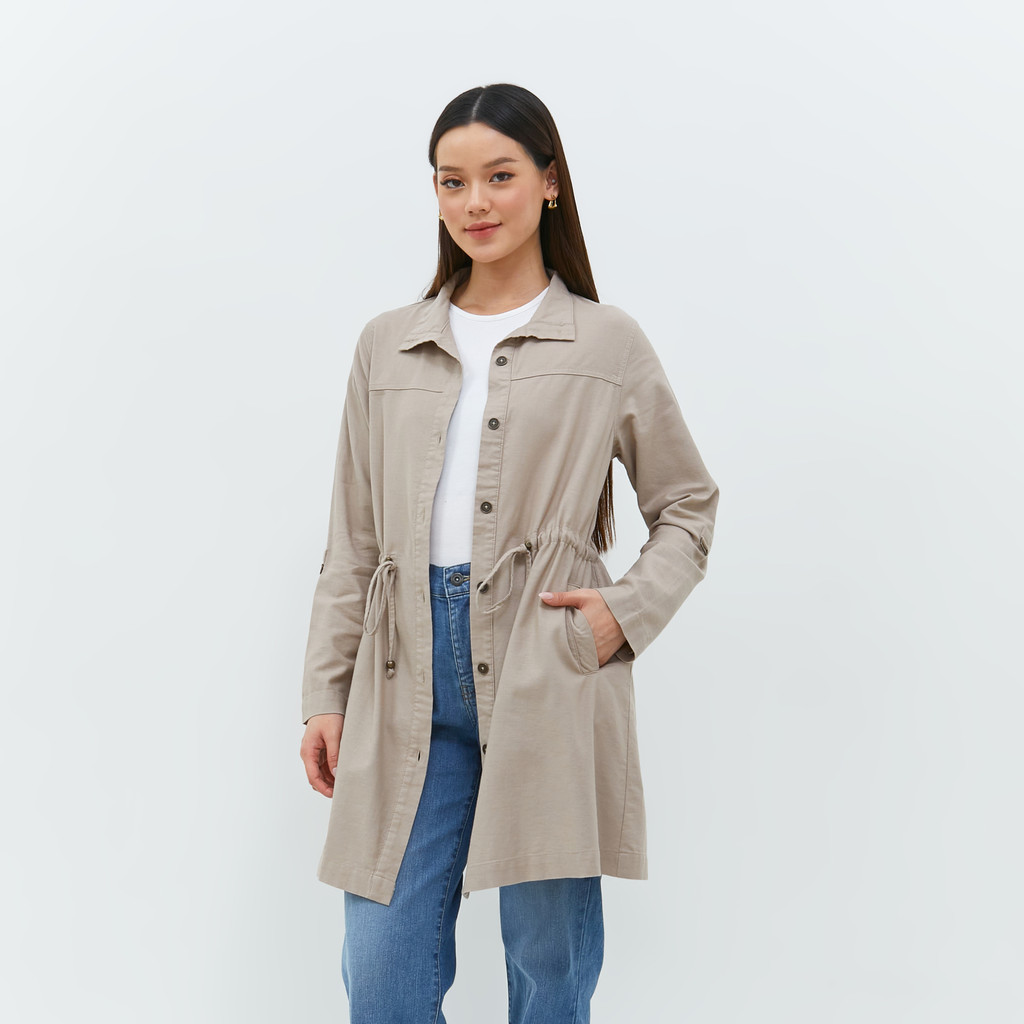 Geela Official - Leona Khaky Jacket (G.5218) | Luaran Wanita | Jaket Wanita