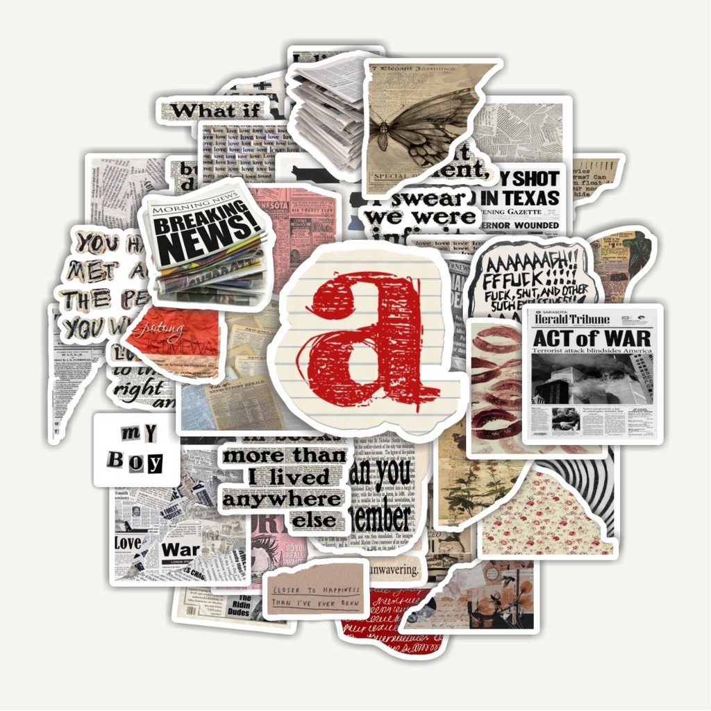 

Sticker Pack Stiker Tema Retro Kutipan | Sticker TUMBLR | Stiker LAPTOP KOPER HELM