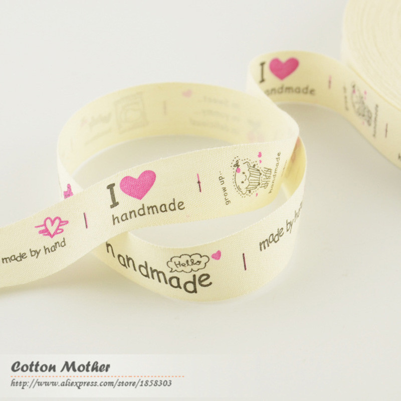 

2CM Width, Cotton Labels for Clothing Personalized with Logo, Handmade Dress Customize Labels for Sewing Accessories, Cloth Tags