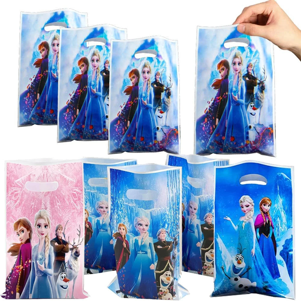 

10/30Pc Frozen Princess Party Gift Bags Anna Elsa Goody Bags Olaf Favor Bags for Girls Birthday Party Supplies Decorations Gifts