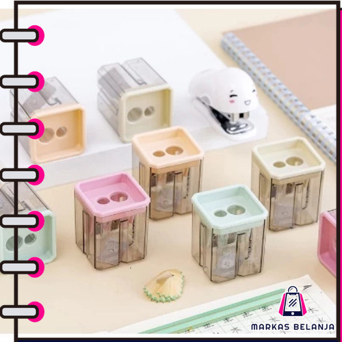 

Rautan Pensil 2 Lubang / Serutan Pensil Warna Warni / Rautan Serutan Pensil Warna Wadah Besar Murah Berkualitas Y3441