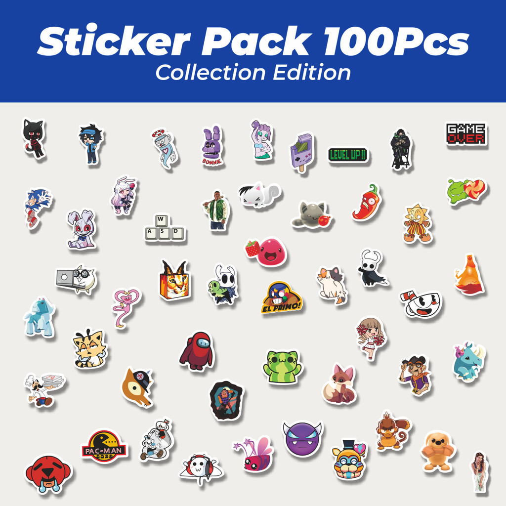 

Hot Stiker Kartun Games Stiker Lucu Anti Air Stikers Berperekat Waterproof Sticker Decal Buat Motor Helm Buku Journal Koper Casing HP Laptop Botol Minum