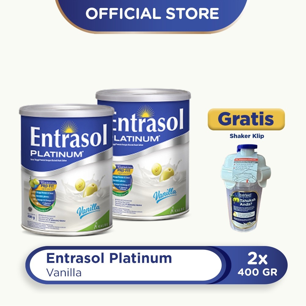 

Buy 2 Entrasol Platinum Vanilla 400g Free Shaker Klip