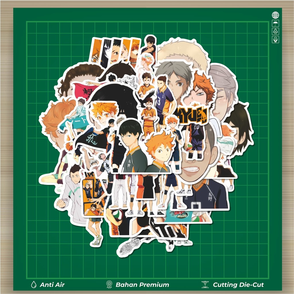 

HOT 50 PCS STIKER Sticker Anime Haikyuu!! (Volleyball) Stiker Fashion Cars Decal Dingin Kartu Album Custom Vinyl Anti Air- Sticker Aesthetic Buku Journal Koper Casing HP Tablet Laptop Helm Motor Botol Minum