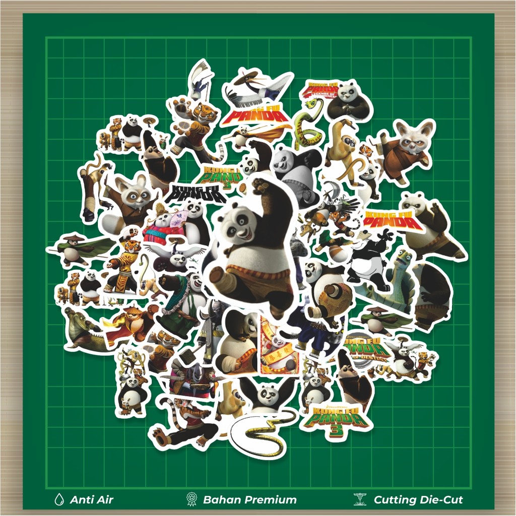 

HOT 50 PCS STIKER Sticker Kartun Kung Fu Fanda Stiker Fashion Cars Decal Dingin Kartu Album Custom Vinyl Anti Air- Sticker Aesthetic Buku Journal Koper Casing HP Tablet Laptop Helm Motor Botol Minum