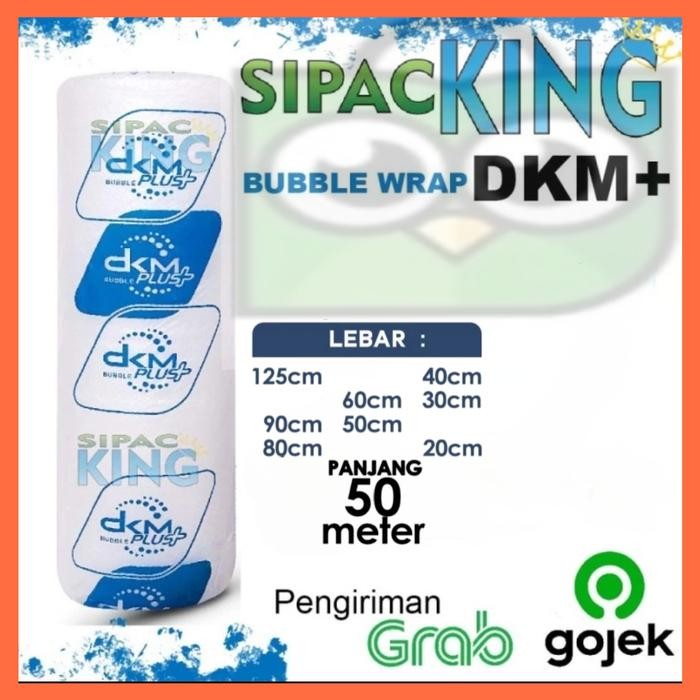 

PLASTIK BUBBLE WARP BUBLE WRAP ROLL BENING TERMURAH EKONOMIS DKM PLUS - PUTIH BENING, 125CM X 50M [terlaris]