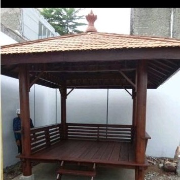 gazebo ( kayu kelapa)