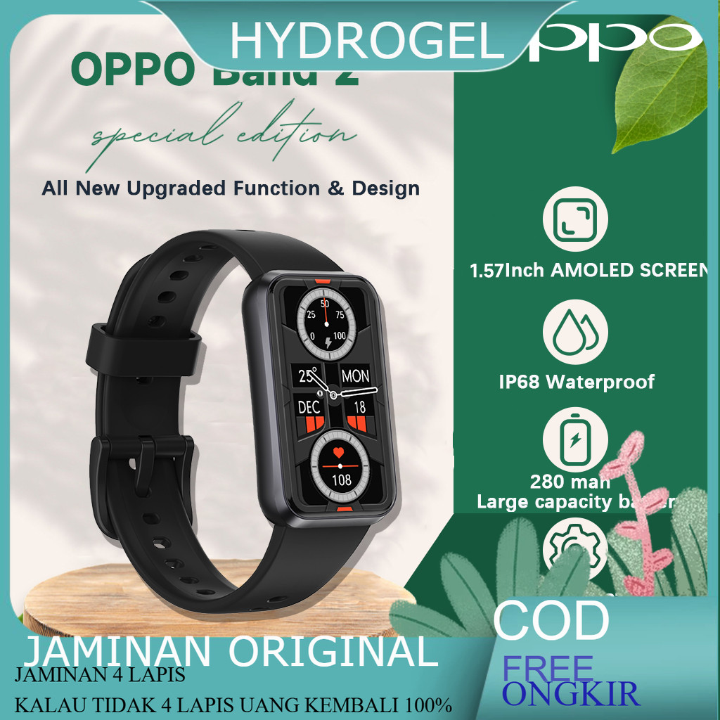 Official OPPO Band 2 Smart Band Bluetooth for IOS & Android Amoled Segel Dan Garansi Resmi Original 