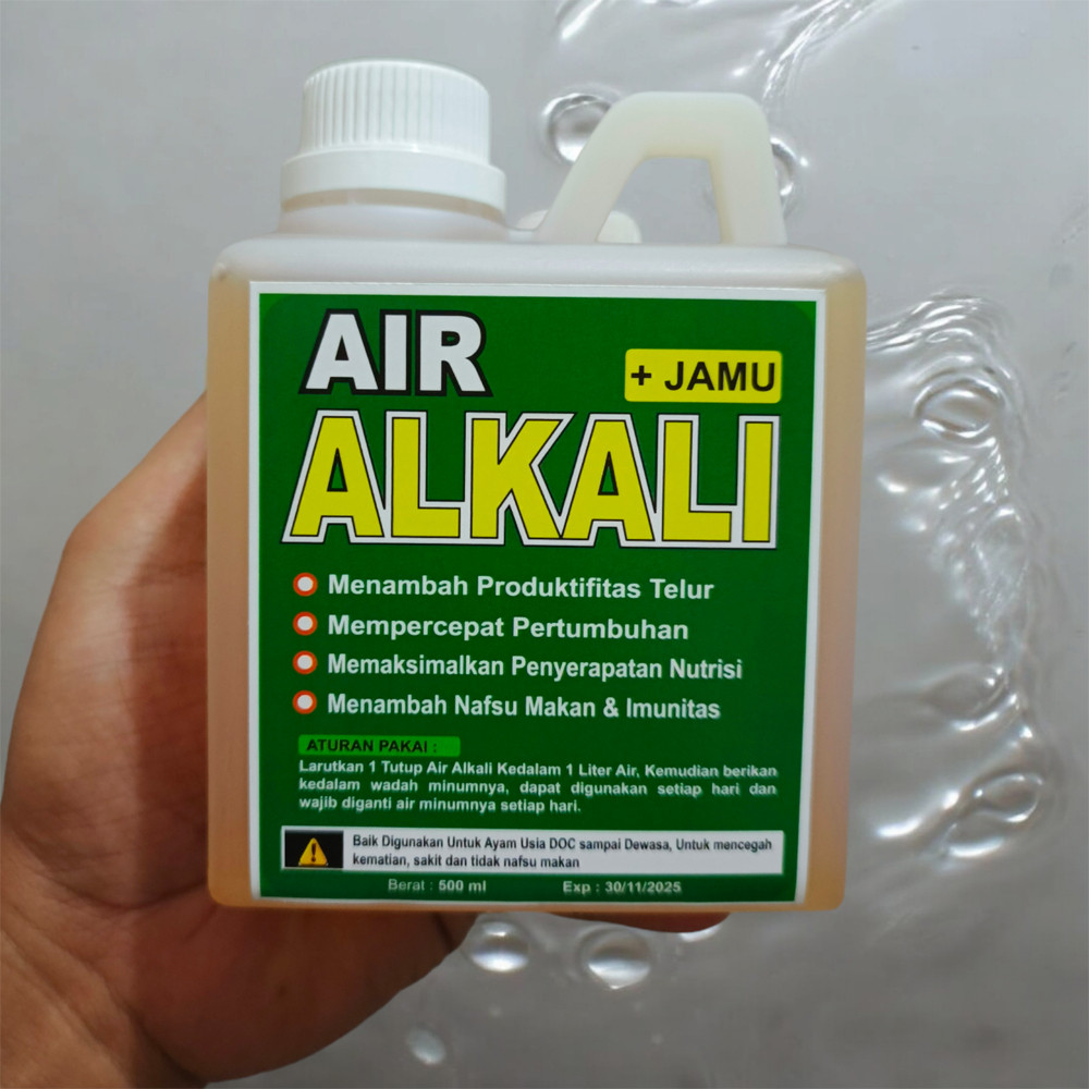 Air Alkali + Jamu Untuk Ayam Meningkatkan Pencernaan dan Kesehatan Hewan 500ml