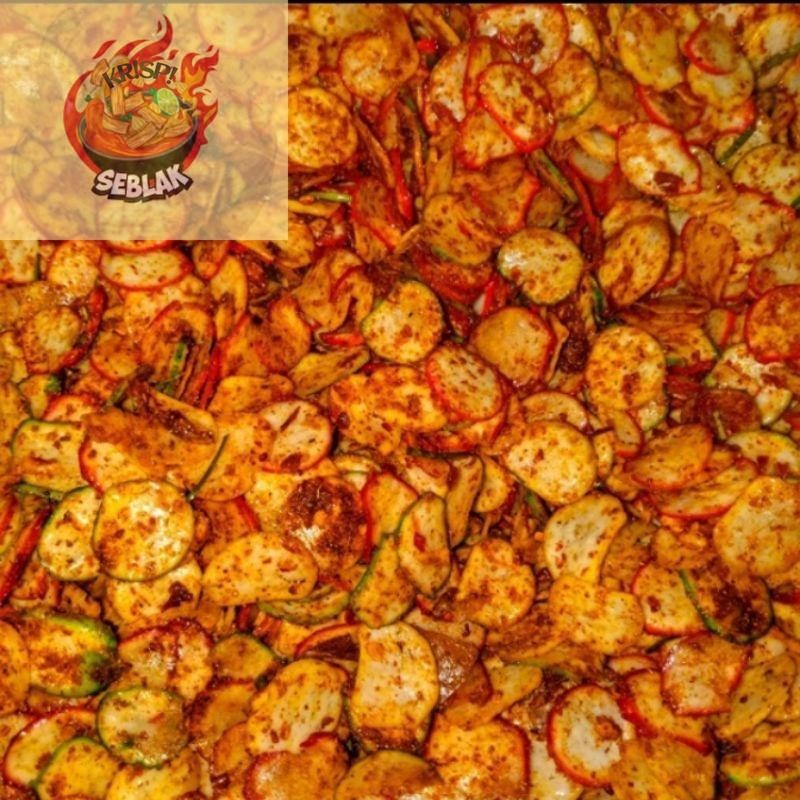 

Seblak krispi 100GR SEBLAK KERING BULAT DAUN JERUK