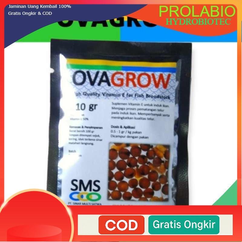 OVAGROW VITAMIN E IKAN 10 GRAM