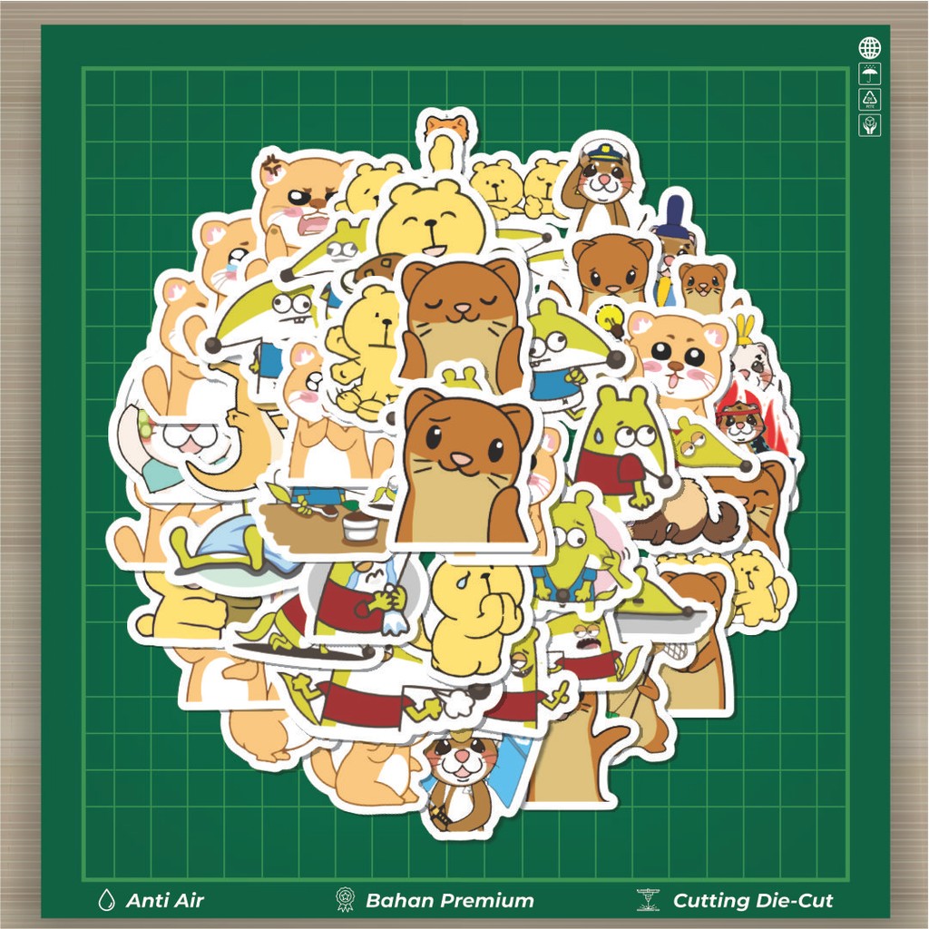

HOT 50 PCS STIKER Stiker Hewan Musang Stiker Fashion Cars Decal Dingin Kartu Album Custom Vinyl Anti Air- Sticker Aesthetic Buku Journal Koper Casing HP Tablet Laptop Helm Motor Botol Minum