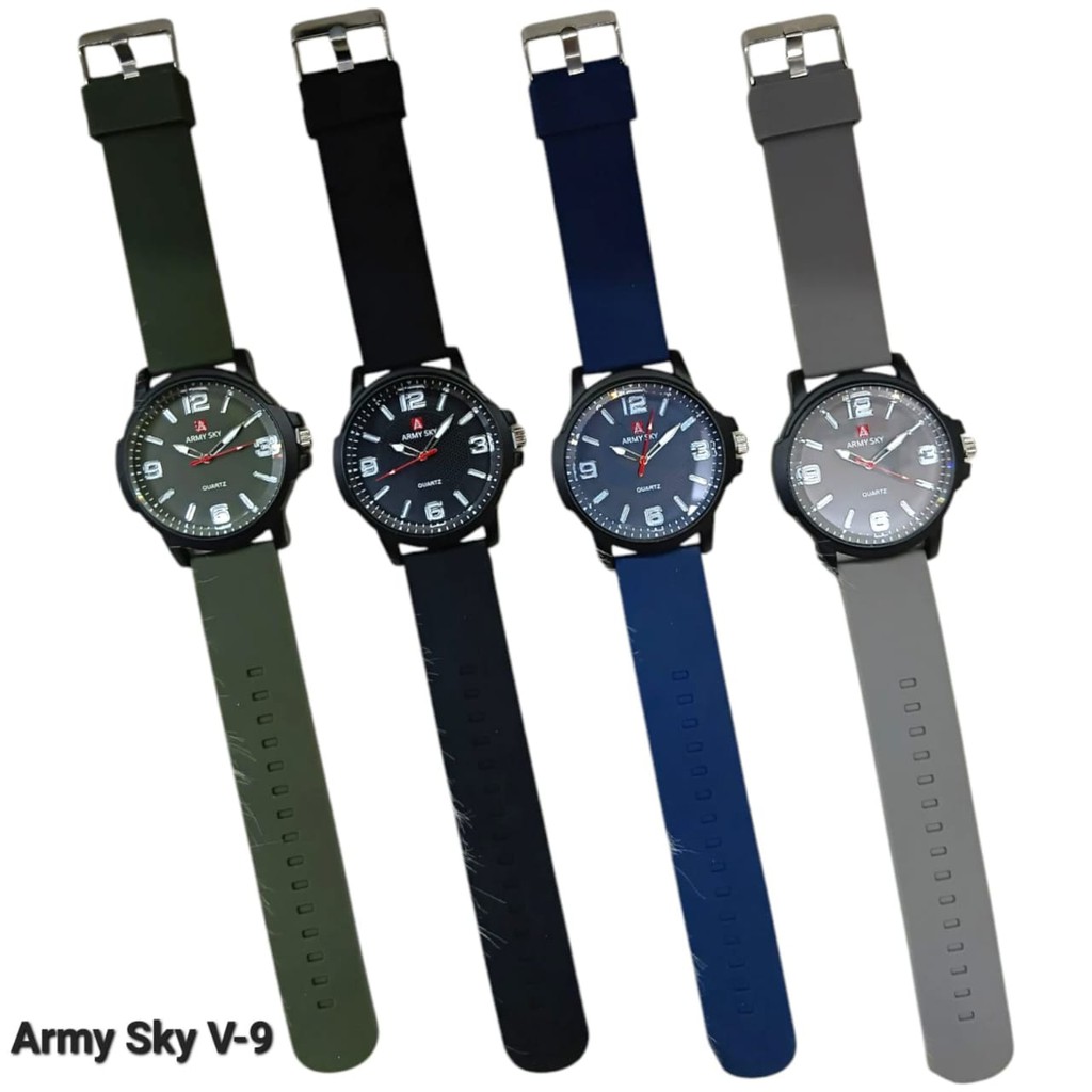 Jam Tangan Pria Army Sky V9 Karet