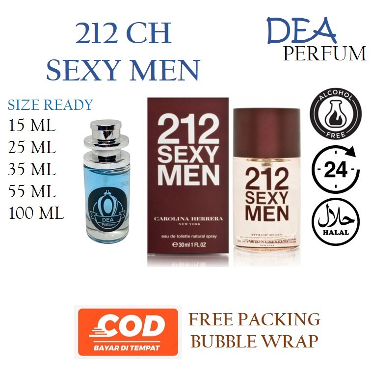 Parfum Pria 212 CeHa Sexy Men Inspired - Aroma Maskulin Premium - Wangi Tahan Lama 15ml, 30ml, 50ml,