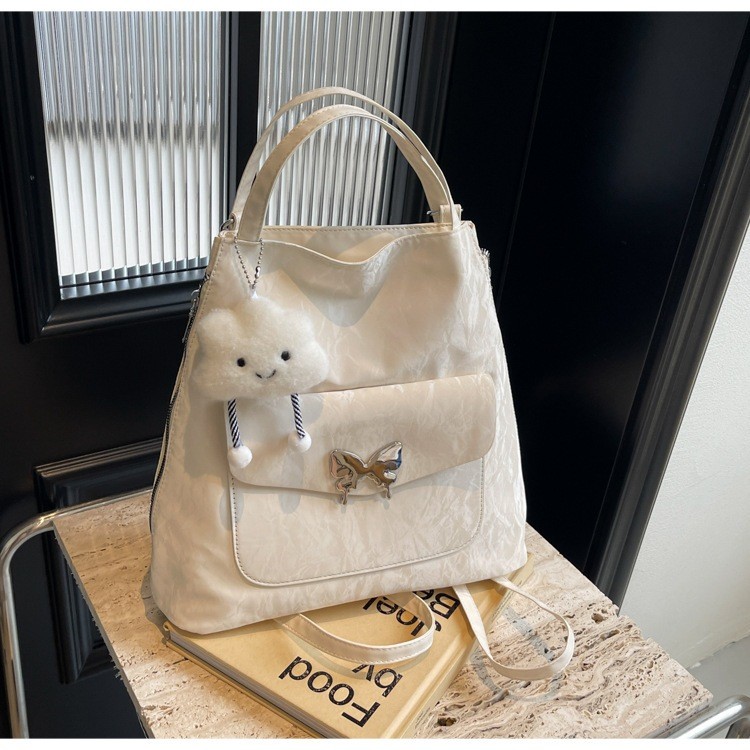 NJ78UI (COD Ready )  FIEXIBLE Tas Cewek Bag Tas  Tote Bag Wanita Kroean  Laptop Fashion Kuliah Leath