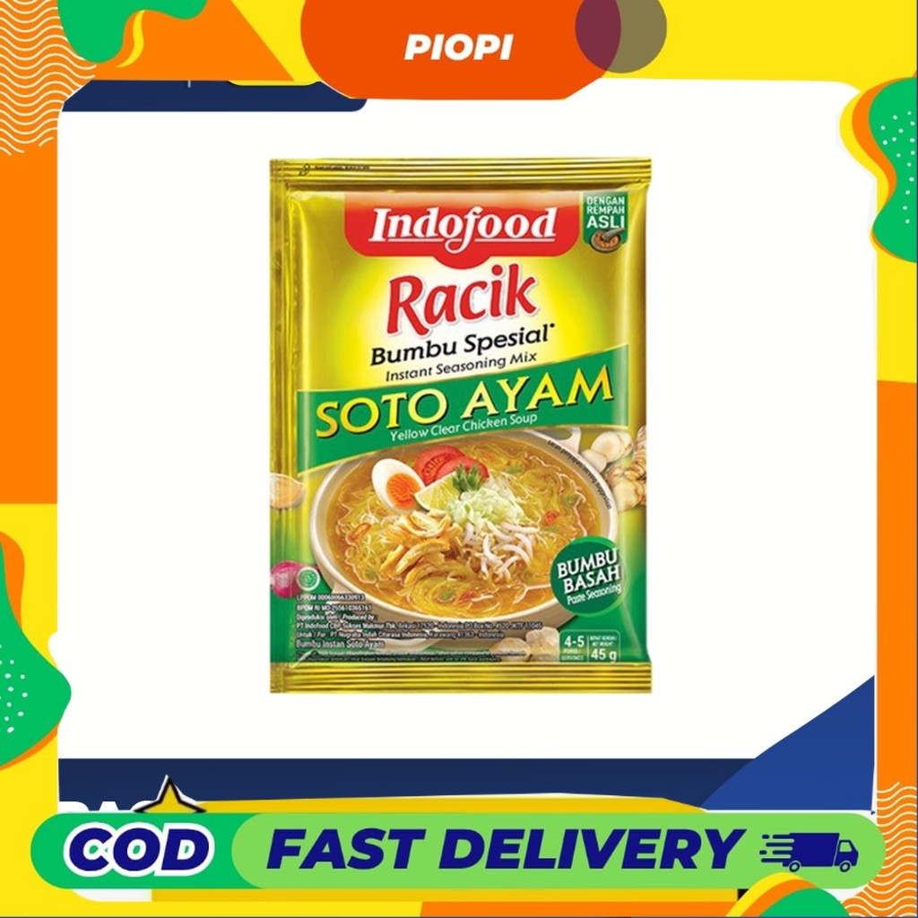 

PIOPI Racik Bumbu Spesial Soto Ayam Indofood 45g Tanpa Pengawet