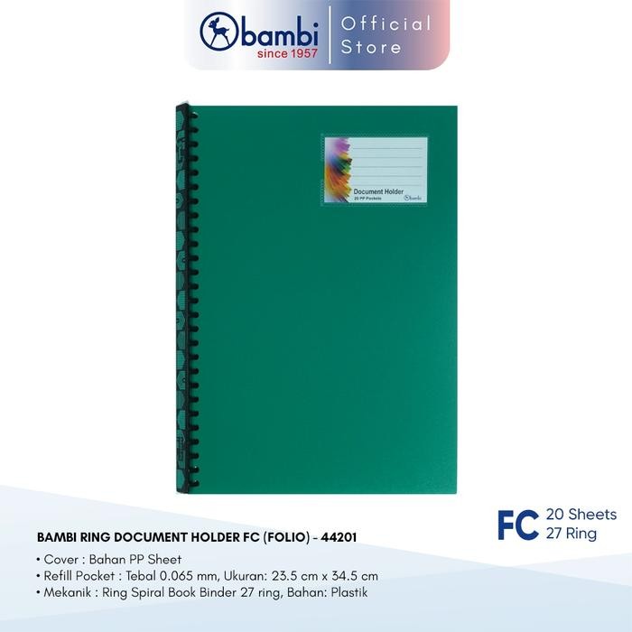 

Bambi Dokumen Folder Folio Tipe Document Pocket Edisi Display Book All Color - Red