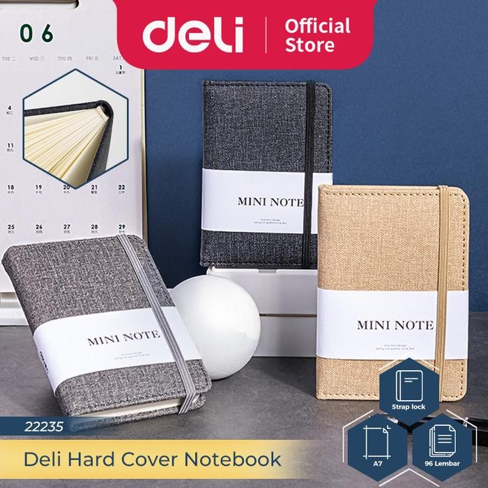 

Deli Buku Catatan / Planner / Hard Cover Notebook 96 sheets 22235 - Kuning