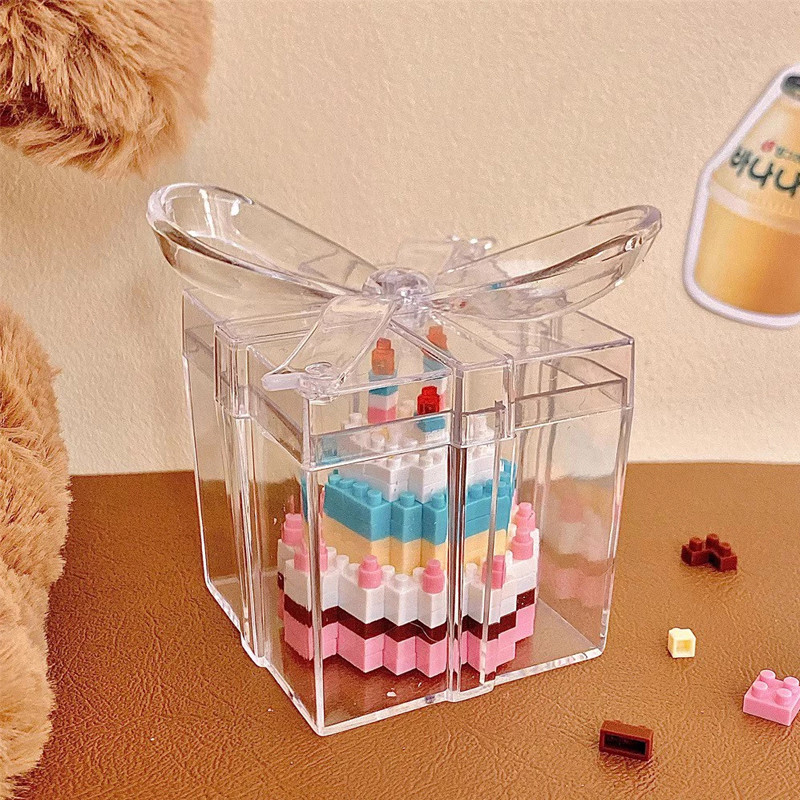 Nano Block Cake Gift Box Mainan Blok Balok Susun Mini Cake Kue Ulang Tahun Building Bricks Hadiah Ul