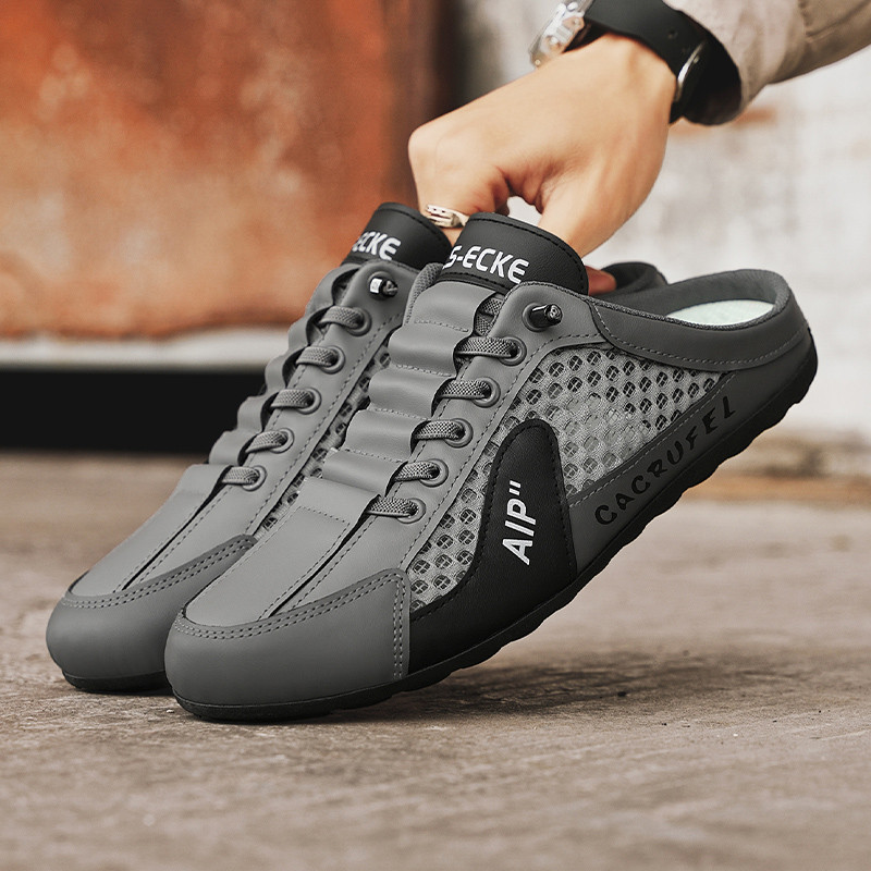Sepatu Slip on Pria Casual Cowok Sepatu Sneakers Sandal Sepatu Slop Santai