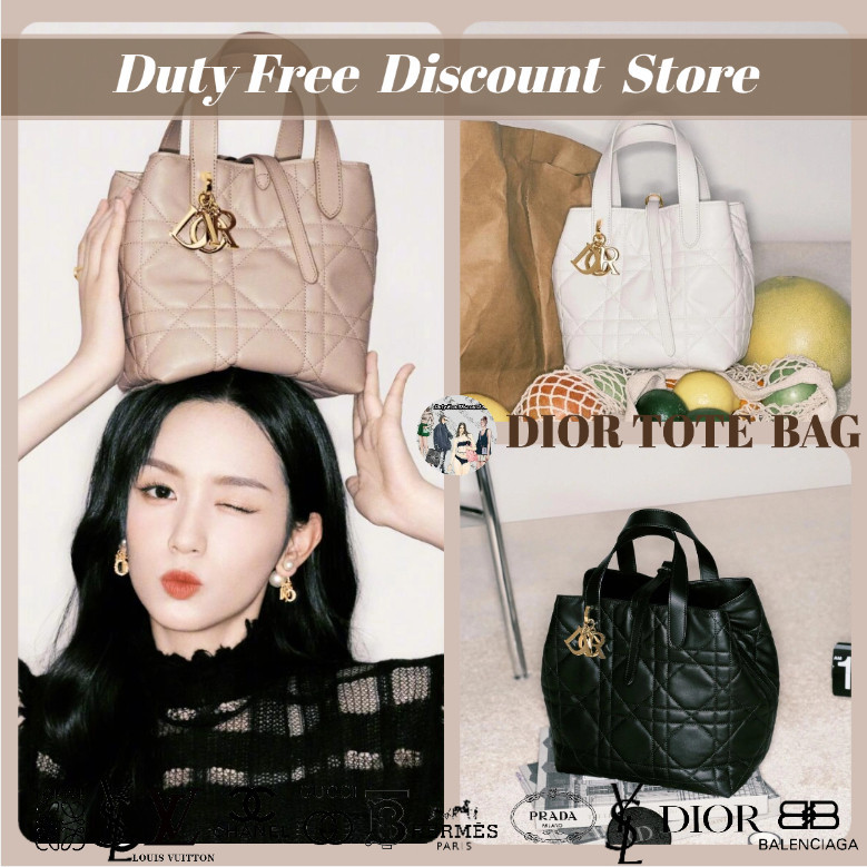 DIOR NEW Dior Nano & Toujours Kecil Tas Tote Wanita Vertikal - Crossbody / Tas Bahu Garansi Dua Tahu