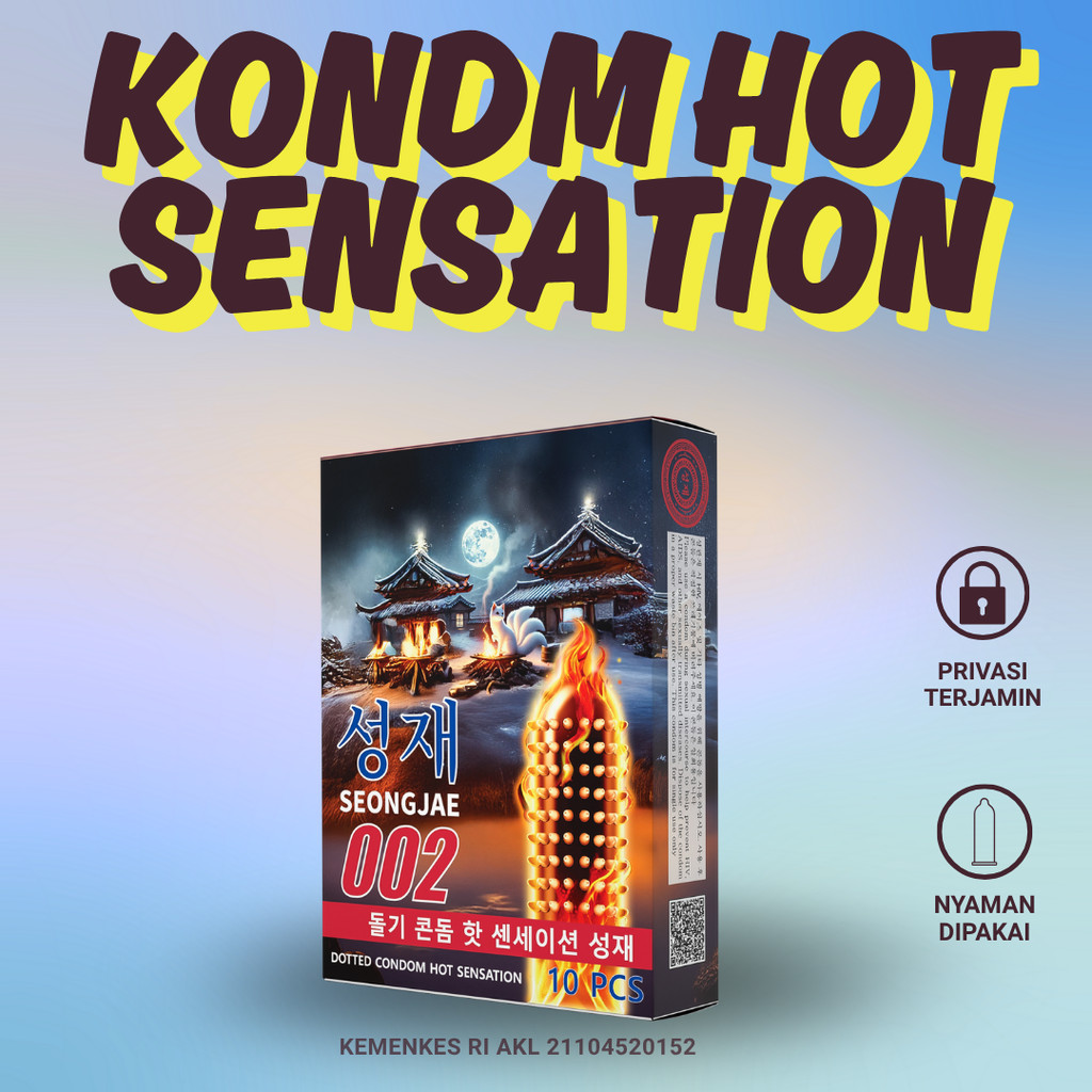 Seongjae Kondom Gerigi Hot Untuk Pria Isi 3 atau 10 Pcs
