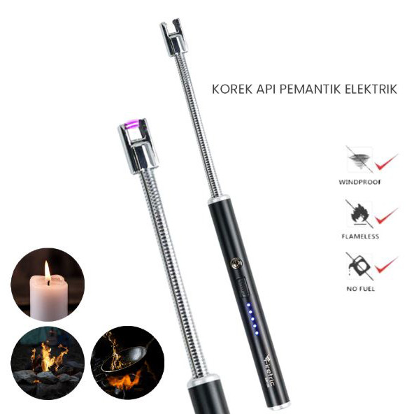 Pemantik kompor elektrik pemantik listrik USB Type micro USB Electric Lighter