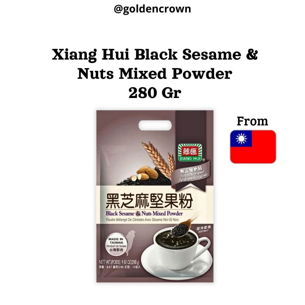 

Xiang Hui Sesame and Nuts Mixed Powder / Minuman Sereal Wijen Hitam dan Kacang-kacangan 280g