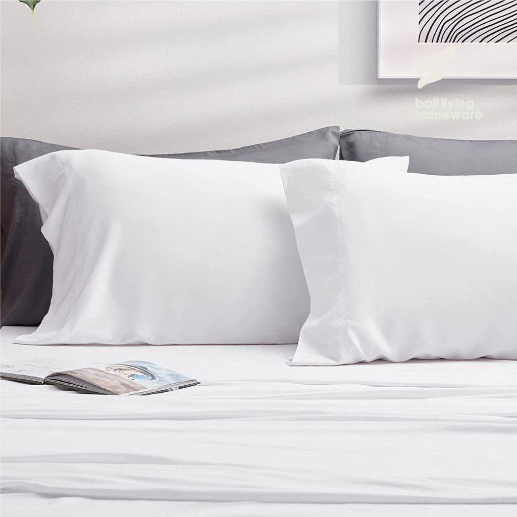 2-PIECE PILLOWCASE SET COTTON SATIN 300TC / SARUNG BANTAL KATUN 300TC