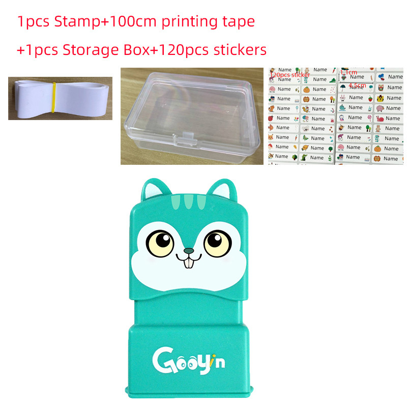 

Cartoon Custom-Made Baby Name Stamp DIY for Children Name Seal Student Clothes Chapter Non Fading Security Name Stamp