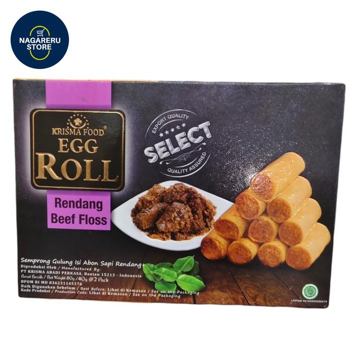

Krisma food egg roll rendang beef floss 80gr