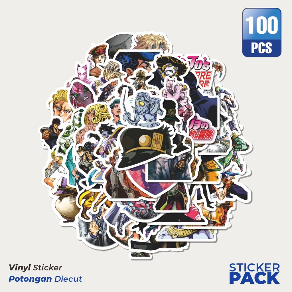 

Stiker Vinyl Stiker Manga JoJo's Bizarre Adventure Stone Ocean Waterproof Aesthetic- Untuk Laptop, Motor, dan Helm - Paper Stationery Pack