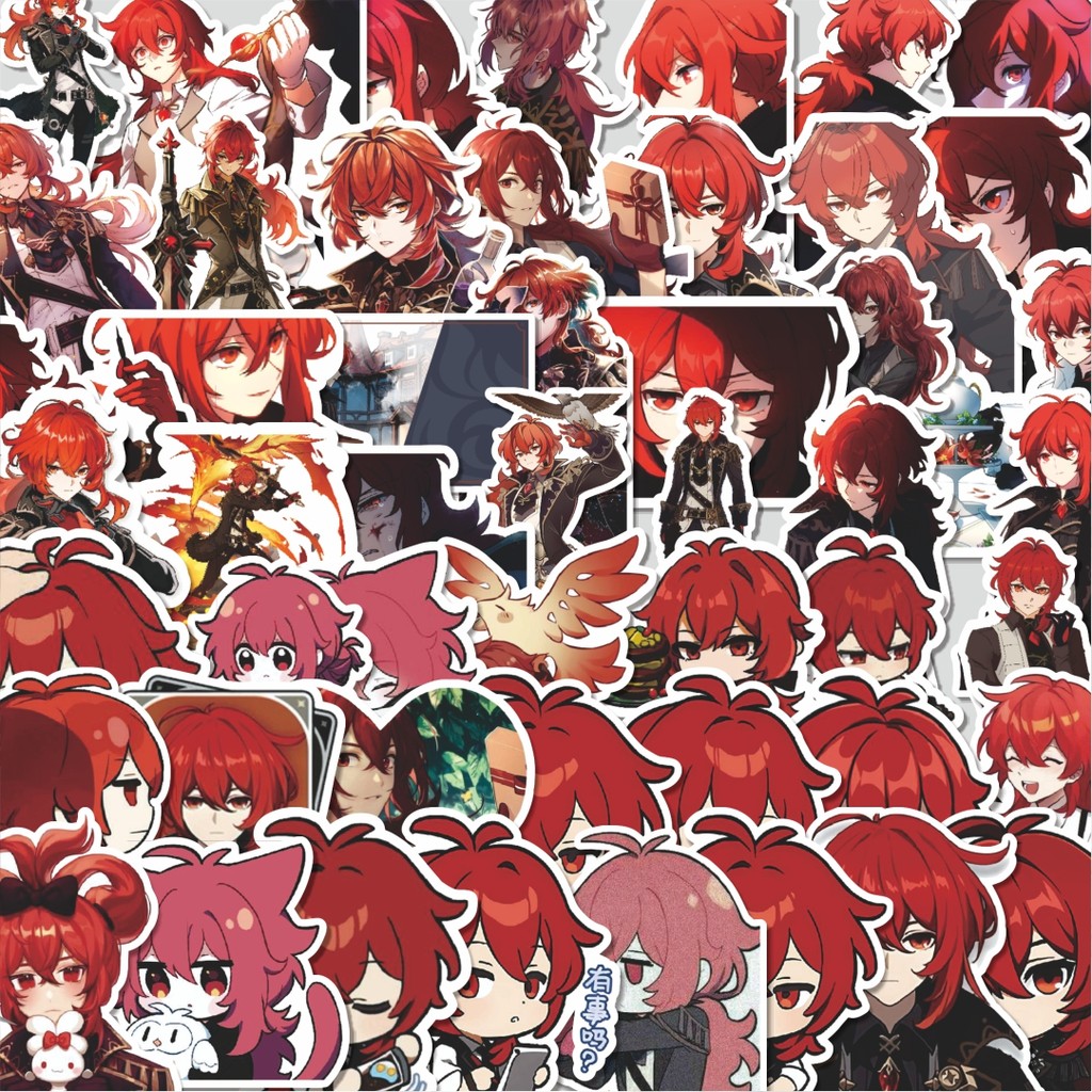 

Stiker Cutting Pack Stiker Anime Genshin Impact Diluc Q-1 Mini Diary Isi 100Pcs Series Aesthetic Lucu Keren Untuk Koper Bahan Vynil