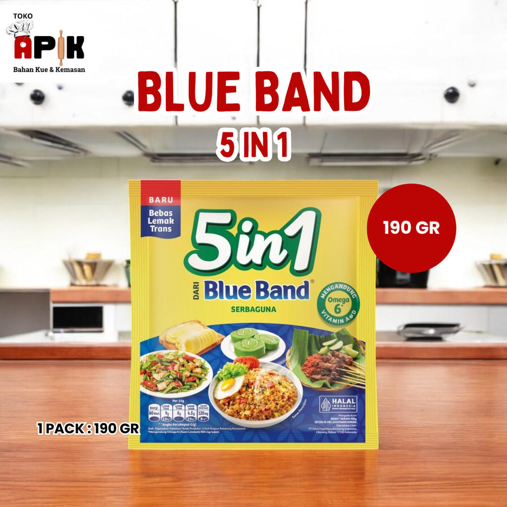 

Blueband 5in1 190gr / Mentega Serbaguna / Margarin / Butter Margarine Bebas Lemak Trans