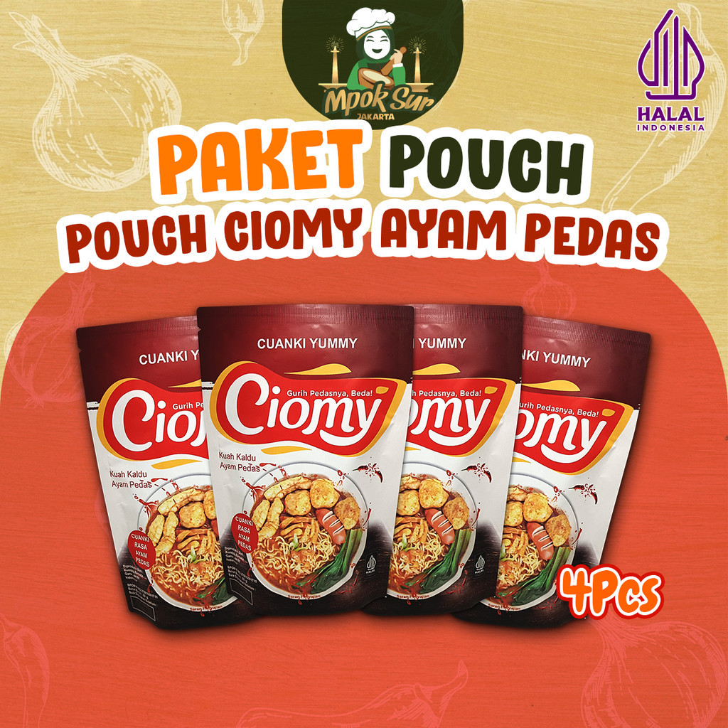 

Paket Hemat Ciomy Cuanki Pouch Ayam Pedas Set isi 4 pcs