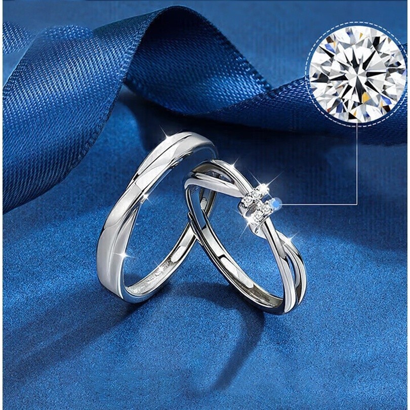 Cincin Couple Titanium Anti Karat  | Cincin Pasangan | Cincin Hadiah | Cincin Lamaran | Cincin Tunan