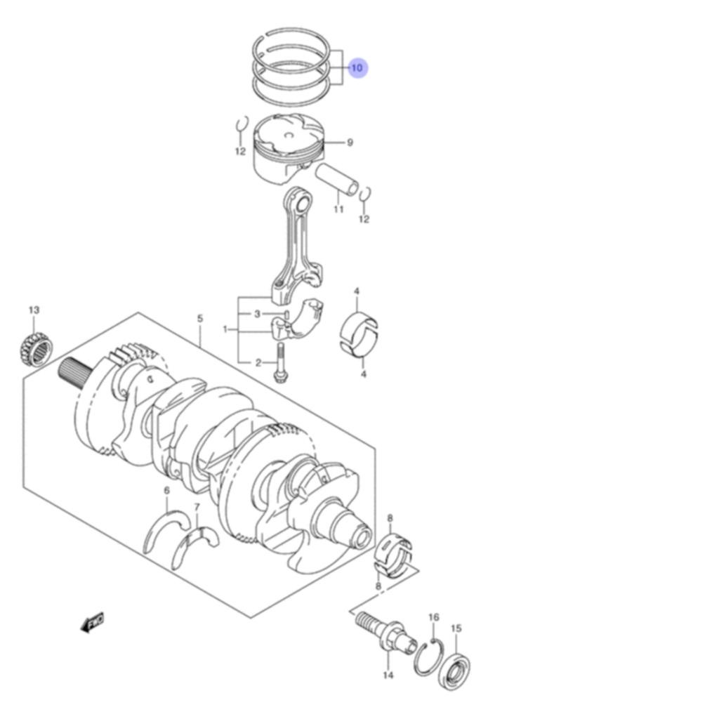 Ring Piston Suzuki GSX-R1000 GSXR1000 GSX1000 GSXR GSX-R 1000