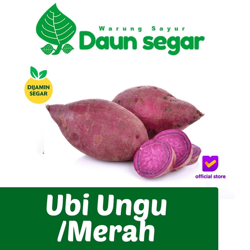 Ubi Ungu / merah 1 kg ubi jalar ungu Organik kripik jepang manis snack per pack