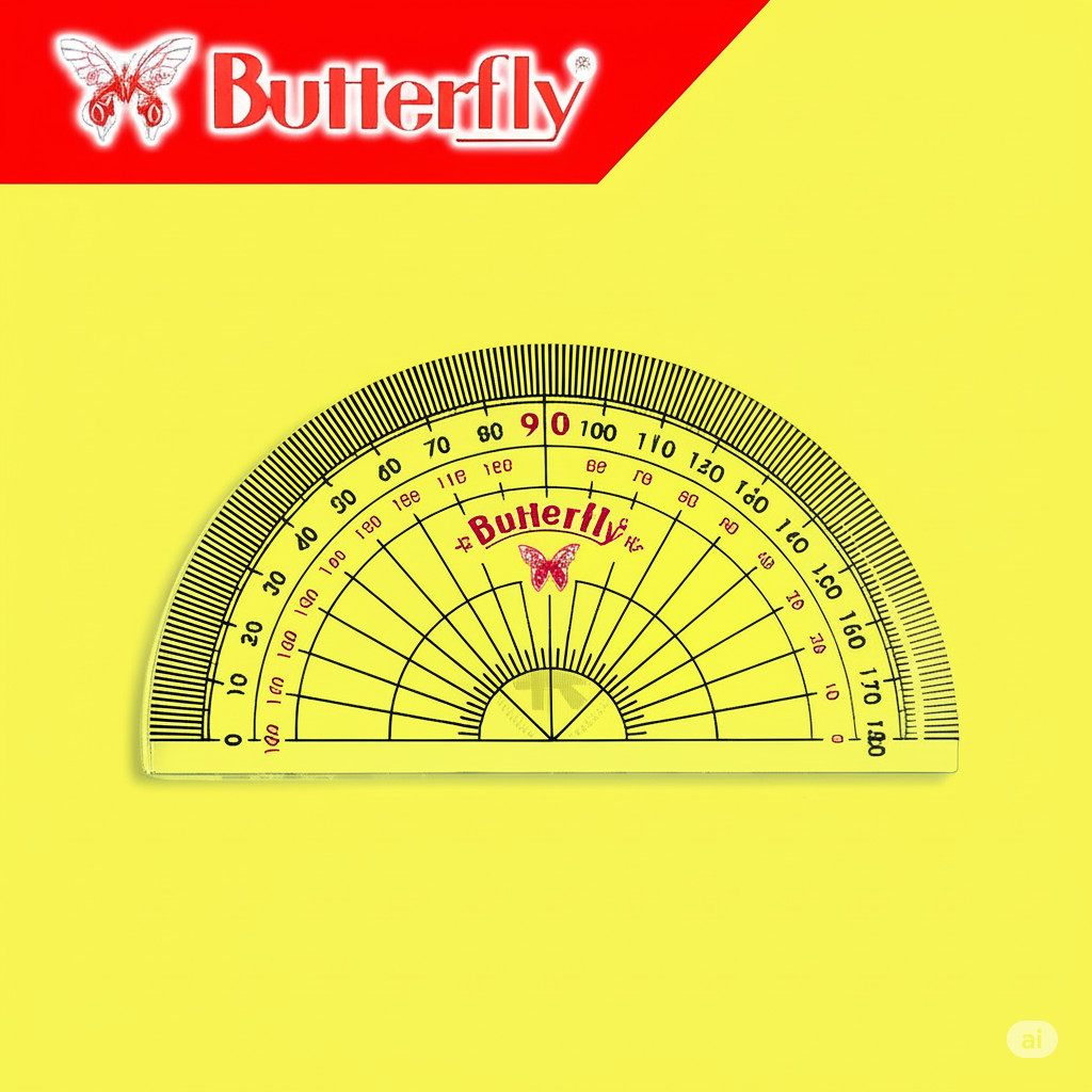 

Busur Derajat Butterfly 180° / 8cm: Penggaris Sudut Matematika Geometri Transparan Termurah