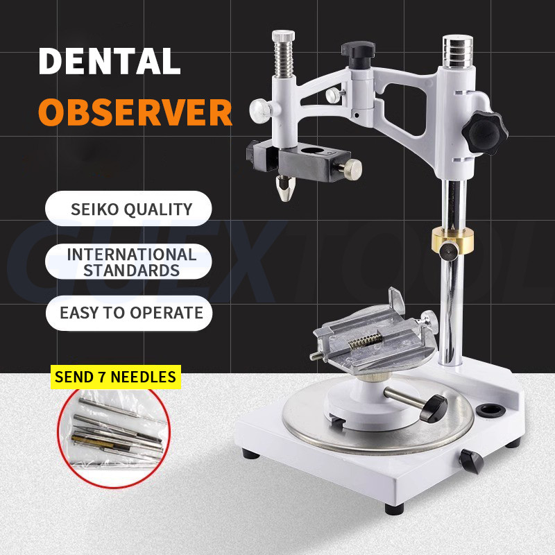 Dental Lab Equipment Parallelometer Square Base Surveyor Visualizer Lab Parallel Surveyor With Tools