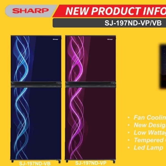 KULKAS SHARP / REFRIGERATOR 197ND (KIREI 3) GARANSI RESMI Medan
