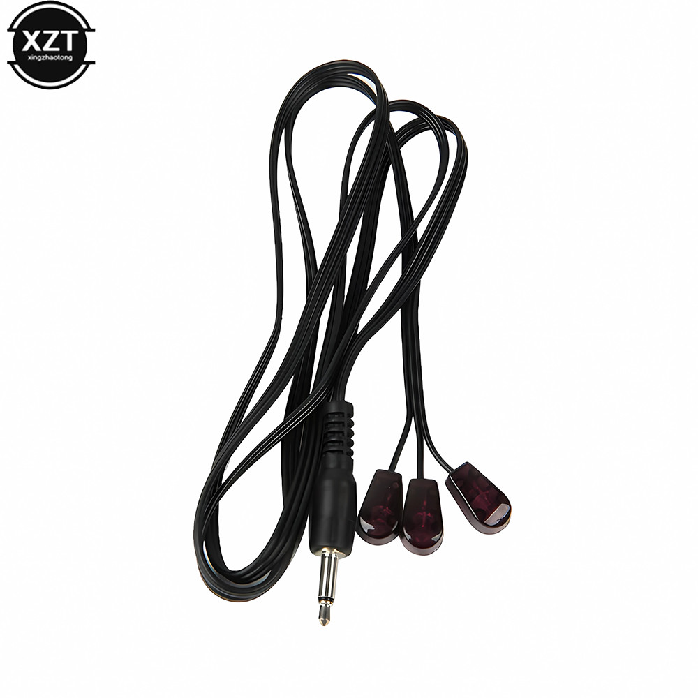 Universal 3m 3.5mm Dual Ir Infrared Emitter Extension Cable + Plug Remote Control Extender For Tv Se
