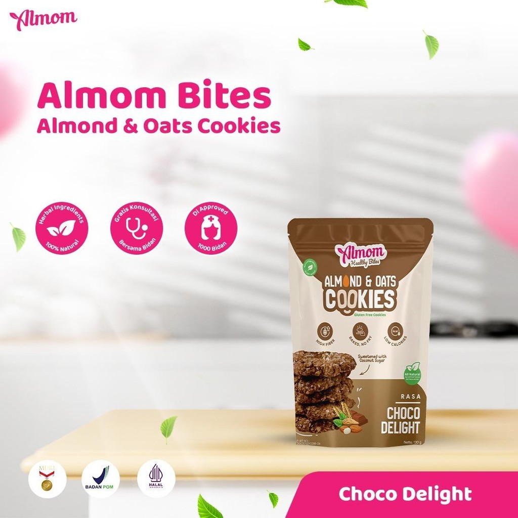 

Almom Cookies Choco Delight- Sehatnya Almond dan Oats dalam Camilan Nikmat | Direkomendasikan Untuk bumil busui | Camilan untuk Ibu Hamil