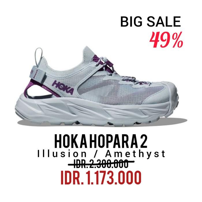 SEPATU RUNNING HOKA HOPARA 2 ILLUSION / AMETHYST HIKING 100% ORIGINAL BNIB / SEPATU SNEAKERS PRIA DA