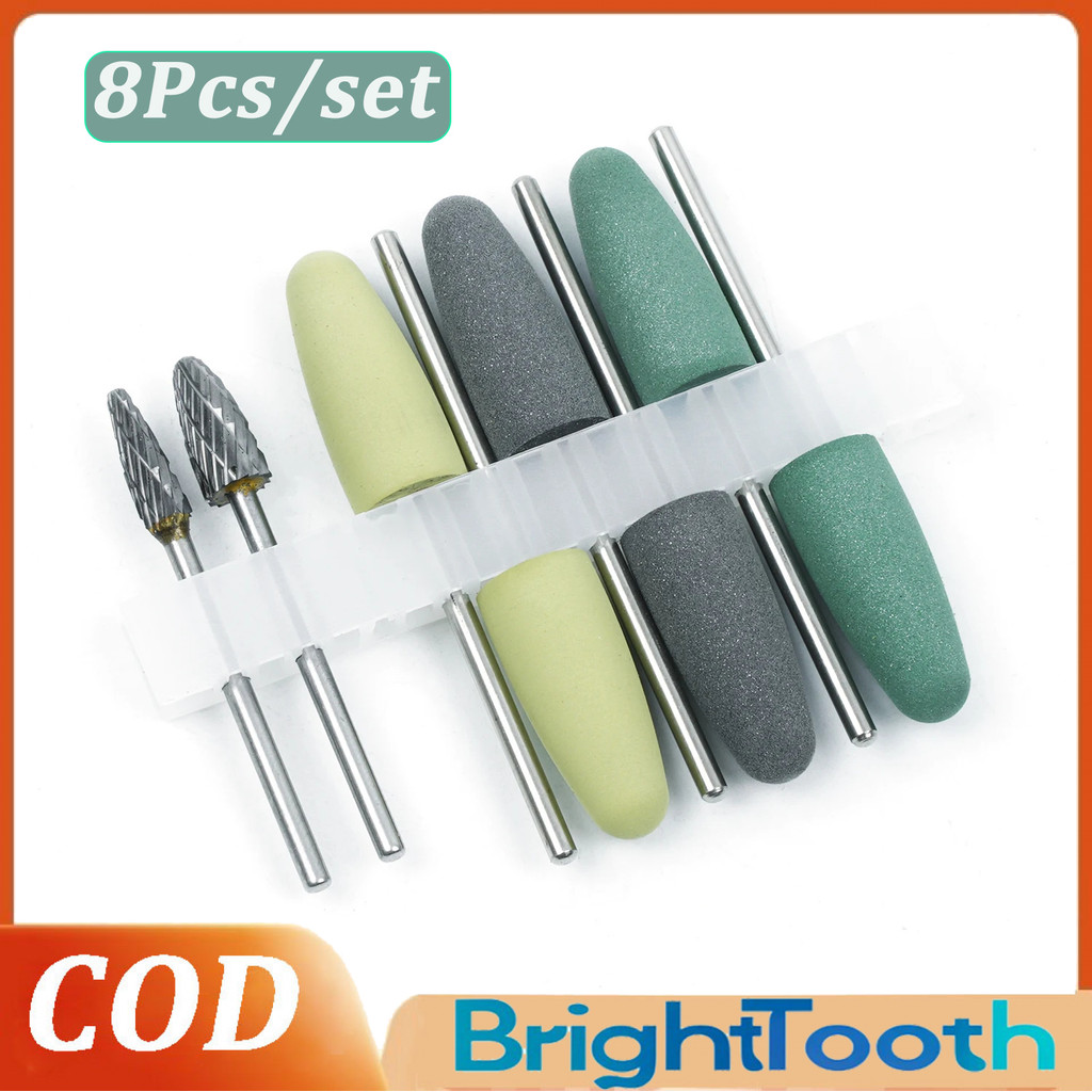 Dental acrylic polishing Kit dental set bur acrylic poles akrilik burs kit gigi palsu fraser stone h