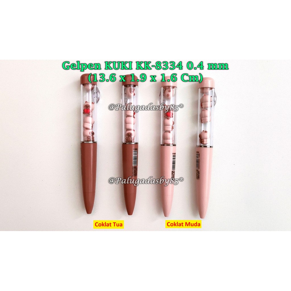 

(1 Biji) Bolpen KUKI KK-8343 Doggy Cat 0.4 Gel Pen Black / Gelpen Kuki Pulpen Kuki (1 Biji)